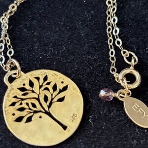 Silver sterling silver Tree Pendant Necklace